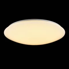 Lampe plafonnier LED avec température et luminosité réglable pa télécommande Blanc Métal et Acrylique