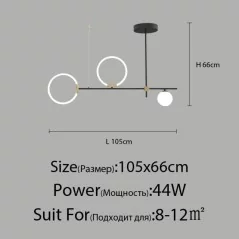 Luminaire suspendu LED au design moderne et épuré - 1