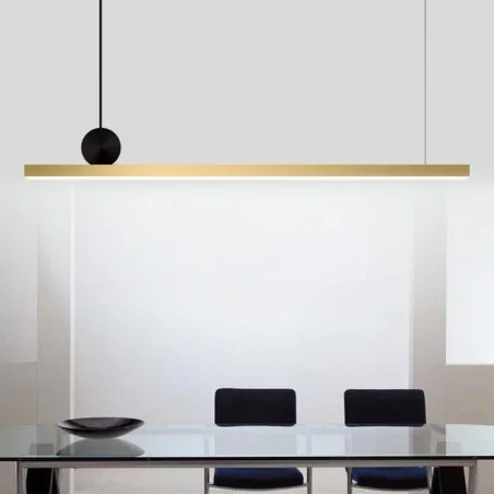 Plafonnier moderne minimaliste en laiton