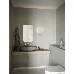 luminaire mural salle de bain  9W, IP44  couleur Nickel brossé