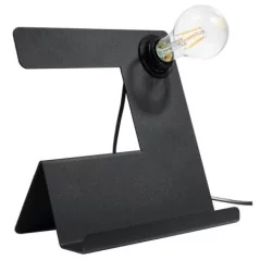 Lampe de table design industriel INCLINE noir