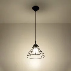 Lampe suspension filaire noir