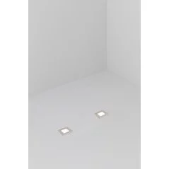 LED-18 eclairage exterieur encastrable carré inox 3000K