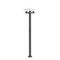 BLUB'S grand lampadaire extérieur design haut de gamme gris foncé 3XE27