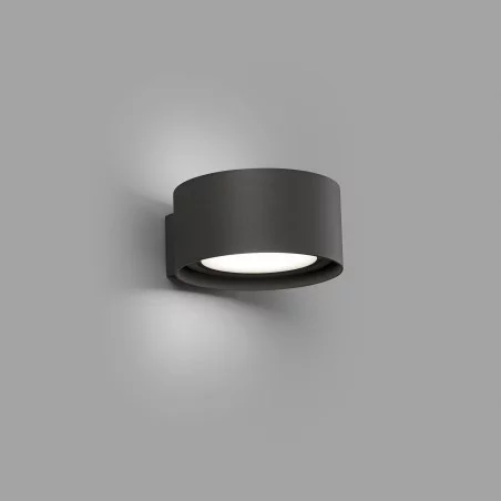 QUART LED Lampe applique gris foncé