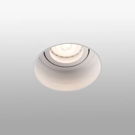 HYDE Lampe encastrable blanche carré orientable sans encadrement