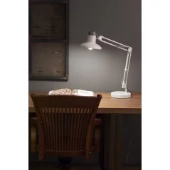 Lampe de bureau de table blanche