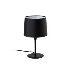 Mini lampe de table noire et noire