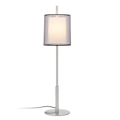 lampe de table design salon nickel mat h84 mm