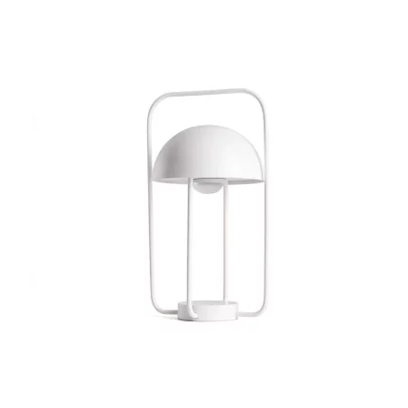 Lampe portable design style industriel blanche