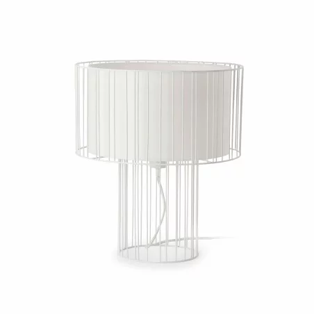 lampe de table design haut de gamme style industriel blanche
