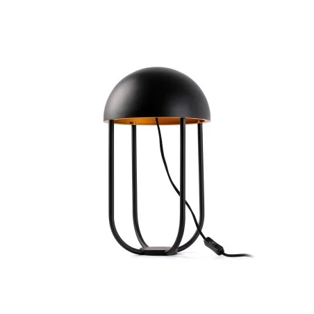 Lampe de table moderne noir et or