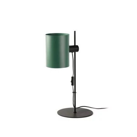 Lampe de chevet moderne noir abat-jour vert