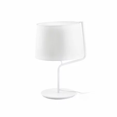 Lampe de table en métal blanc Berni
