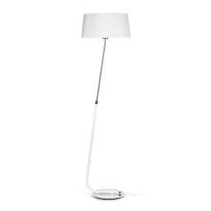 lampe de salon sur pied design blanc