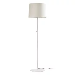 lampe de salon sur pied design blanc et beige