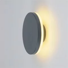 Applique d'extérieur éclairage indirect forme ronde