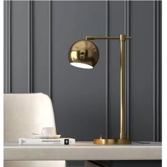 Lampe de Table en métal doré au design nordique
