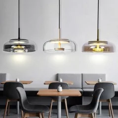 LED Glas Hängeleuchte mit modernem Nordic Design - 5