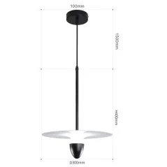 Lampe LED suspendue au design moderne simpliste  - 6