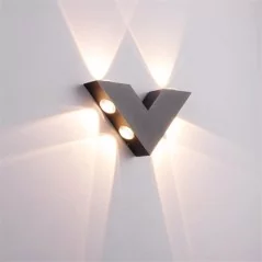 applique murale LED éclairage d'extérieur en forme de V