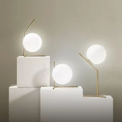 Lampe de Table LED en verre au design nordique moderne  - 1