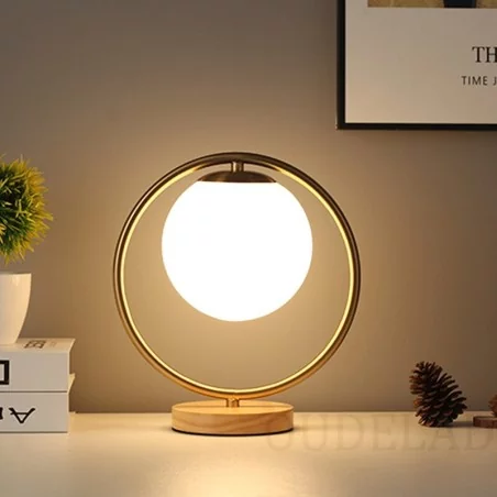 Lampe de table en forme de boule de verre  style nordique