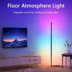 Lampadaire RGBW WIFI/Bluetooth coin lampe sur pied atmosphère  - 1