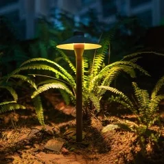 Pilier lumineux d'extérieur en forme de champignon - 1