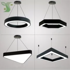 Lampe de plafond LED 24w – 60w, forme carrée, ronde et hexagonale, luminaire décoratif de plafond, idéal pour un bureau, une mai