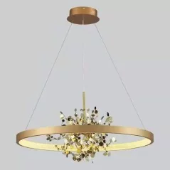 Plafonnier LED suspendu en cuivre moderne