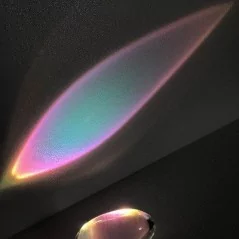Lampe de table en cristal transmetteur en forme d'œuf