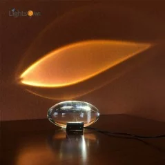 Lampe de table en cristal transmetteur en forme d'œuf