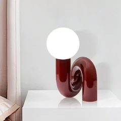 Lampe de table au design moderne avec globe en boule de verre - 2