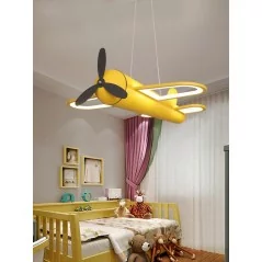 Eclairage chambre d'enfant forme d'avion
