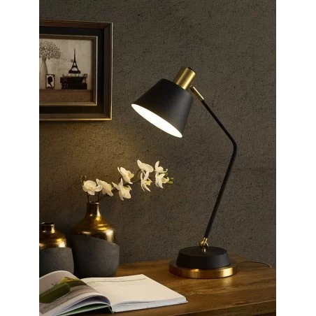 Lampe de chevet, design classique, disponible en noir ou blanc  - 1