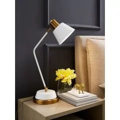 Lampe de chevet, design classique, disponible en noir ou blanc - 2