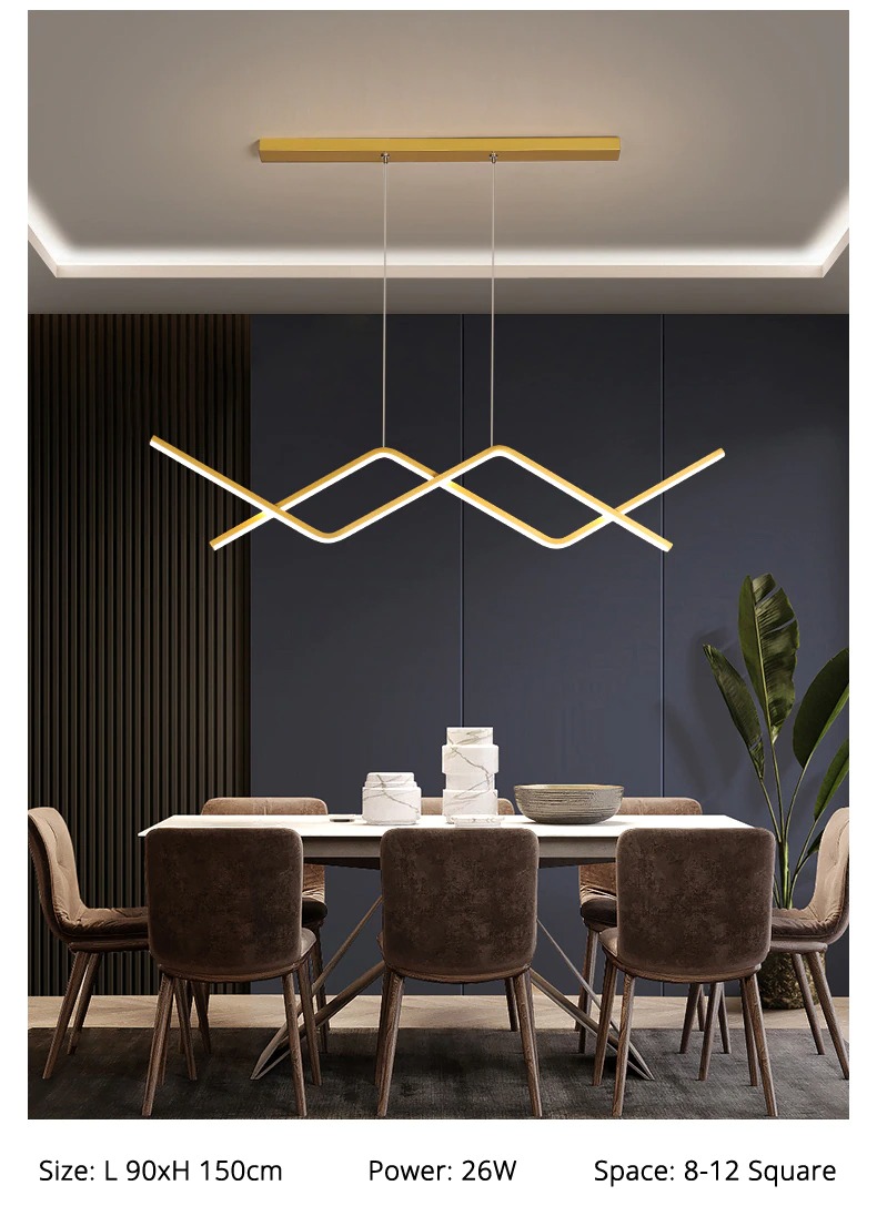 Plafonnier salle à manger design avec luminosité réglable